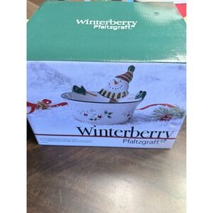 Pfaltzgraff Winterberry Snowman All-Purpose Bowl NIB